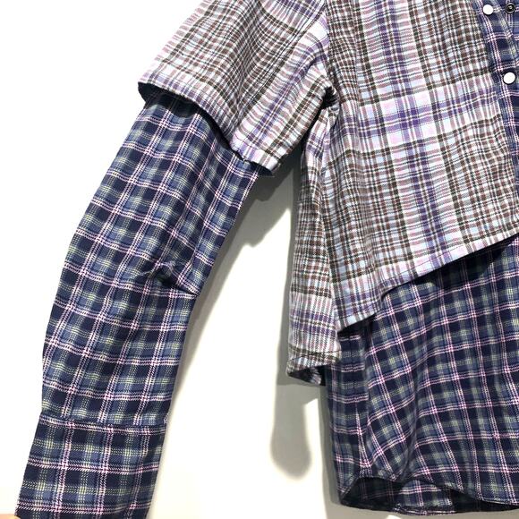 We The Free Layer It Up Plaid Long Sleeve Shirt Multicolor Size M NWT - Picture 7 of 12